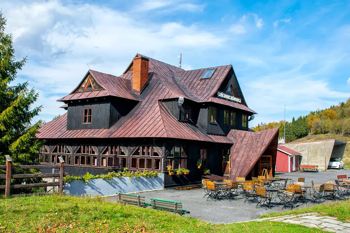Koliba pod Czarcim Kopytem dojazd Równica