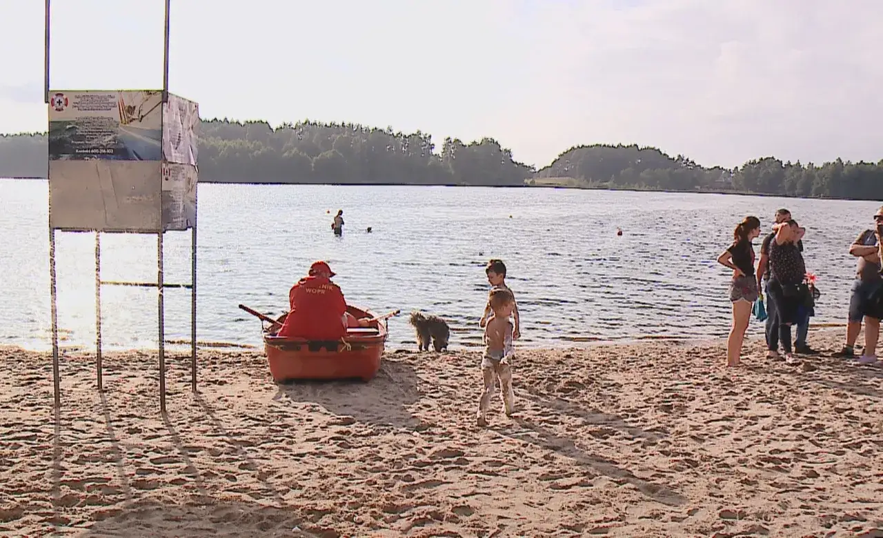 Kąpielisko w Kamieniu plaża i ratownicy