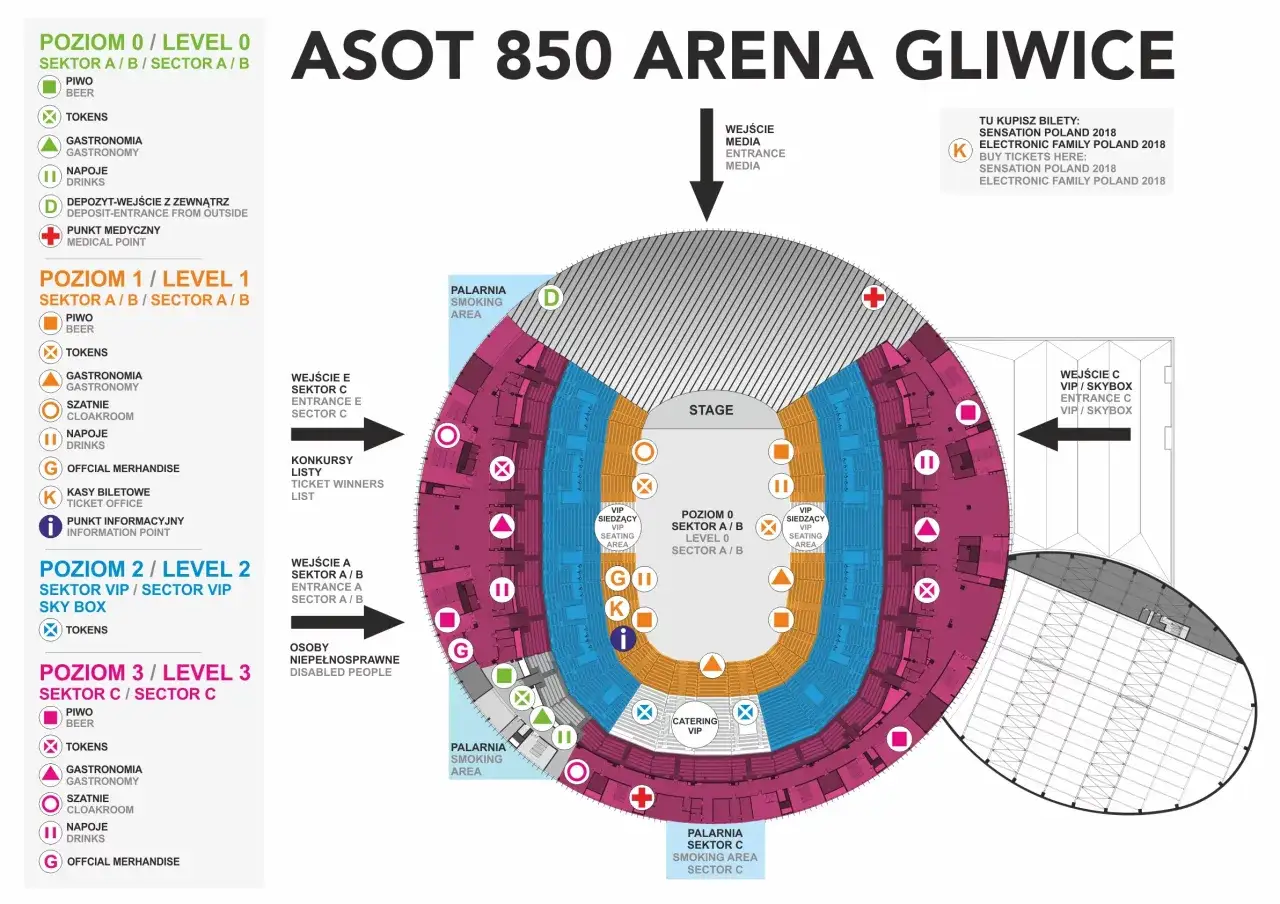 Mapa dojazdu do Centrum Handlowego Arena Gliwice