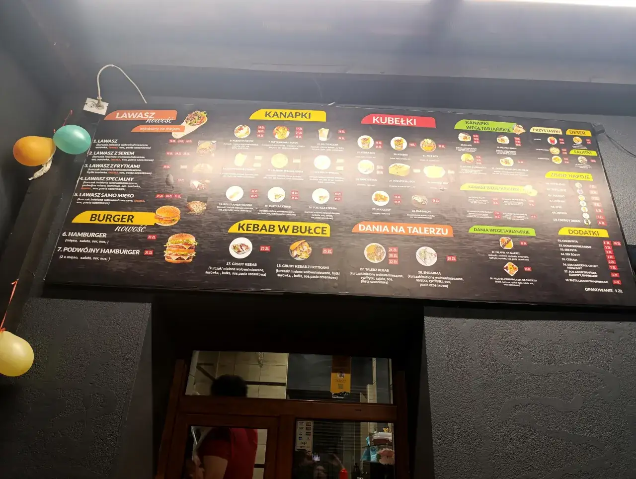 Menu Kebab Inn Rybnik przykładowe dania