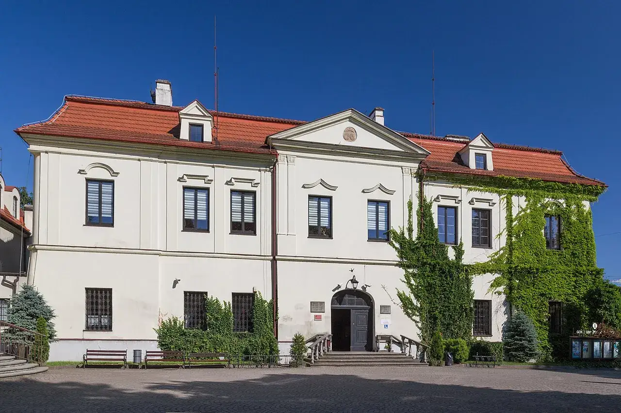 Pałac w Zebrzydowicach widok z lotu ptaka